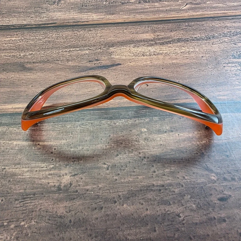 Oliver Peoples Phoebe Olive Orange Oval Eyeglass OTPI 56-17-125‎  Japan *PARTS*